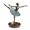 SPI Home Ballerina Jewelry Holder – 8.5" Aluminum Ballet Dancer Figurine, Elegant Jewelry Organizer for Rings, Bracelets, and Necklaces - 2 of 3