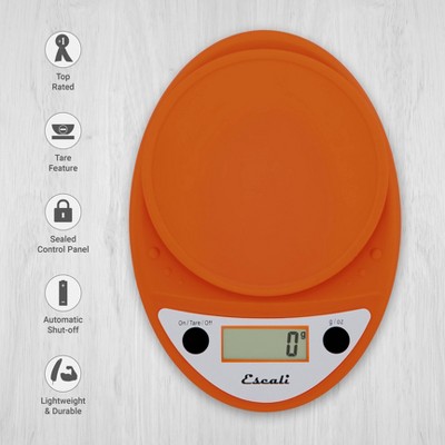 Escali Primo Orange Digital Kitchen Counter Scale