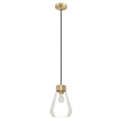 1-Light Montey Pendant Brushed Gold/Clear - EGLO