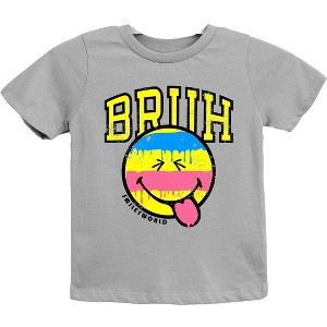 The Juniper Shop SmileyWorld Bruh Paint Drip Distressed Youth Short Sleeve Tee - 1 of 4