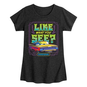 Girls' - Disney - Ramone Like What You See Fitted Short Sleeve Graphic T-Shirt - 1 of 4
