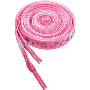 INSPIRE CHIC Colorful Flat Reflective Hearts Lightweight Shoelaces 0.31inches Width 1 Pair - 1 of 4