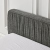 Lyngins Hand-Pleated Wave Design Queen Bed Frame with Headboard, Grounded Upholstered Platform Bed Frame – Thick Chenille Fabric, No Box Spring Needed - 4 of 4