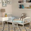 Costway Kids Toddler Wood Bed Bedroom Furniture w/ Guardrails Black/Brown/Grey/White - 2 of 4