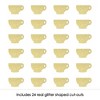 Big Dot of Happiness Gold Glitter Tea Cup - No-Mess Real Gold Glitter Cut-Outs - Garden Tea Party Confetti - Set of 24 - 2 of 4
