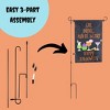 SCS Direct Garden Pole Stands (3 Pk) Durable Metal Holders- Weather Proof, Fits Flags 12" x 18" Yard Signs w Stoppers (28"x17" Assembled w 7" Stakes) - 2 of 4