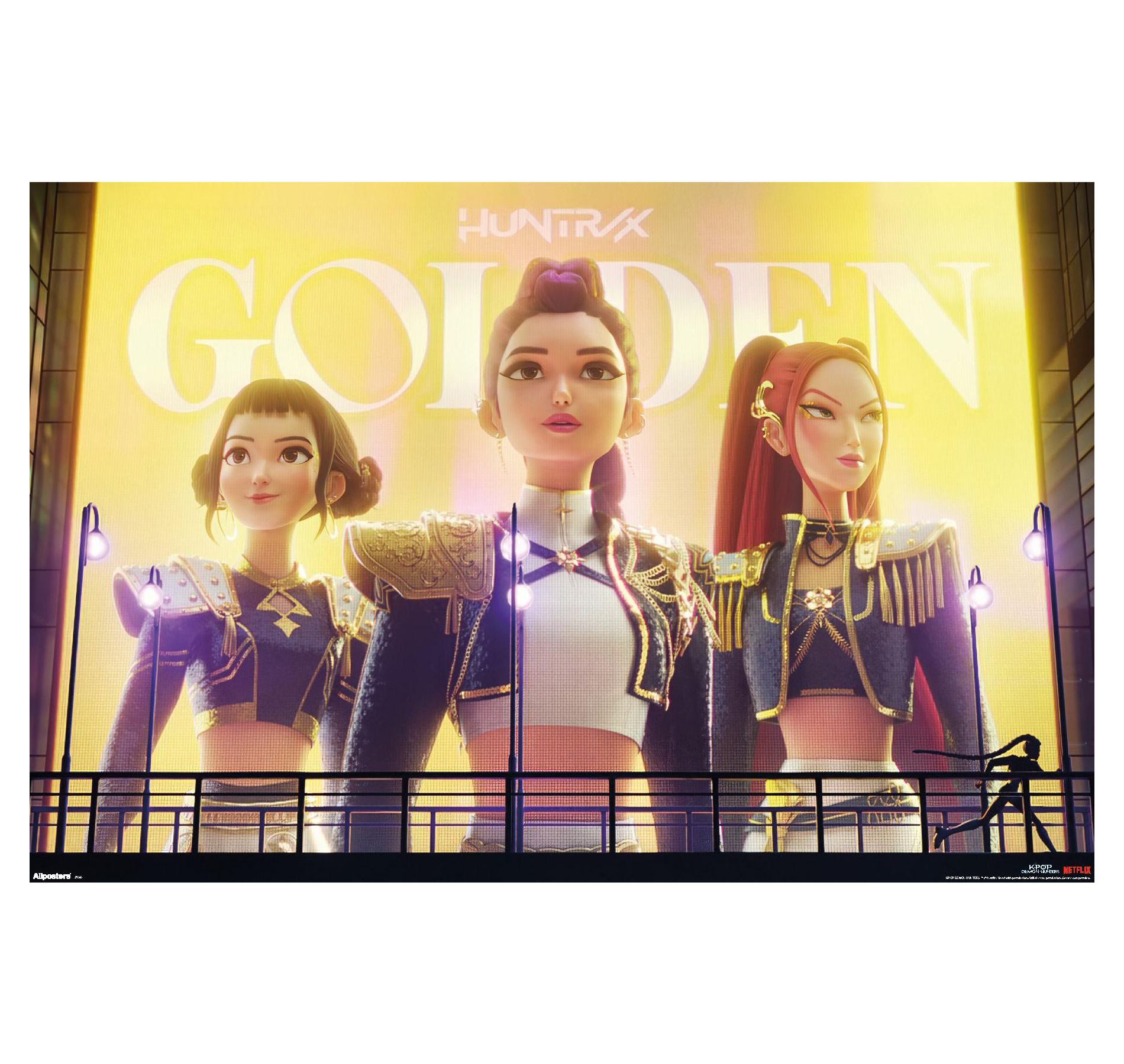 Trends International Netflix KPop Demon Hunters (2025) - Huntrix Golden Unframed Wall Poster Prints