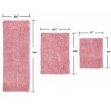 Fantasia Bath Rug Collection Cotton Shaggy Pattern Tufted Set of 3 Bath Rug Set - Home Weavers - 2 of 3