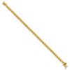 Black Bow Jewelry 14k Yellow Gold 5mm Diamond Cut San Marco Chain Bracelet, 7 Inch - 2 of 4