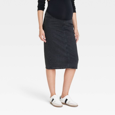 Over the belly maternity pencil skirt best sale