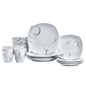 16pc Porcelain Pescara Dinnerware Set - Tabletops Gallery - 1 of 4