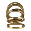 Sagebrook Home Metal Slinky Ring Sculpture - Contemporary Abstract Creative Aluminum Slinky Statue for Home or Office - 3 of 4