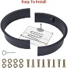 GOCAPTAIN Inner Fire Pit Ring with Outdoor Steel Firepit Ring Large Bonfire Fire Pit Insert Round - Steel for High Temp, DIY Fire Ring Cooking Kit - 4 of 4