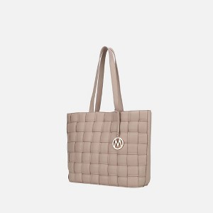 MKF Collection Rowan Woven Vegan Leather Women’s Tote Bag by Mia K - 1 of 4