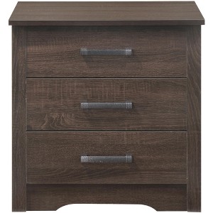 Passion Furniture Hudson 3-Drawer Nightstand (23 in. H x 22 in. W x 18 in. D) - 1 of 4