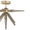 Hunter Fans 14" Jupiter Star Ceiling Light Alturas Gold Finish - 8 Bulb Mid-Century Flush Mount for Indoor Spaces - 4 of 4