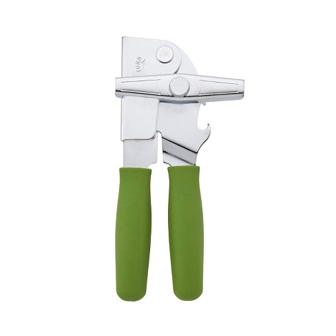 Comfy Grip Mint Green Stainless Steel Can Opener - 7 3/4 x 2 x 2 1/