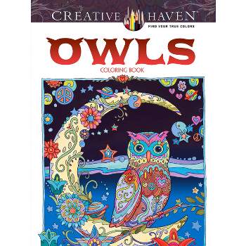 Owls Adult Coloring Book by Marjorie Sarnat
