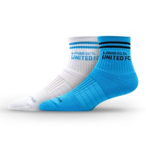 MLS Minnesota United FC Half Calf Knit 2pk Socks: Cushioned Crew Socks - 1 of 3