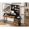 Whizmax Vanity Desk with Mirror, Makeup Vanity Desk Charging Station,LED Light with 3 Lighting Modes, 5 Large Drawers and 3 Tiers Shelves for Bedroom - 2 of 4