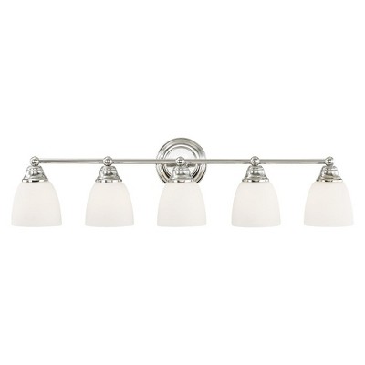 Livex Lighting Somerville 5 - Light Vanity in  Polished Chrome