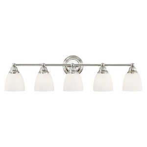 Livex Lighting Somerville 5 - Light Vanity in  Polished Chrome - 1 of 1