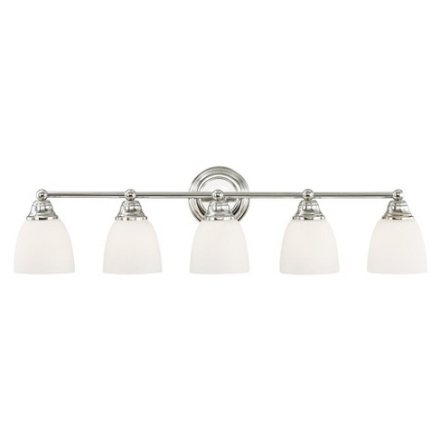 Livex Lighting Somerville 5 - Light Vanity In Polished Chrome : Target