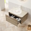 GDFStudio Winfough Modern Bathroom Vanity with Round Basin and Drawer - 2 of 4