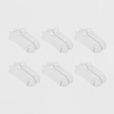 Fruit Of The Loom Women's Cushioned 6pk No Show Athletic Socks - White ...