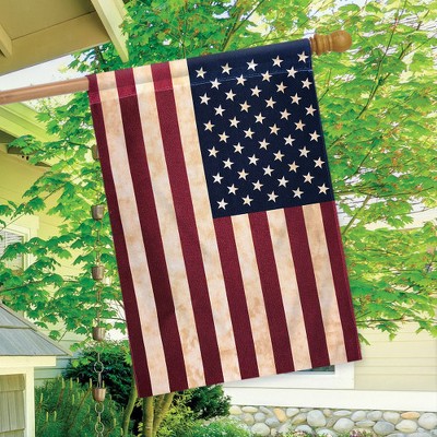 Tea Stained American Flag 28" x 40" Polyester House Flag