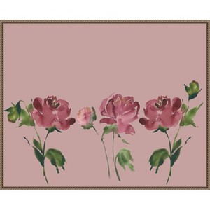 Amanti Art Trio Of Peonies by Lucille Price Framed Canvas Wall Art - 1 of 4