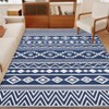 Washable Rug Modern Geometric Area Rug, Soft Living Room Rug Boho Rug Floor Carpet Indoor Home Decor for Bedroom Home Office - 3 of 4