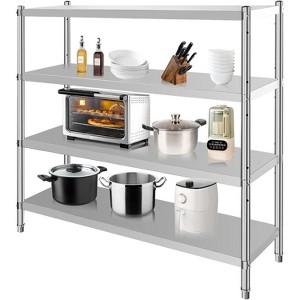 Stainless Steel Shelves, Heavy Duty Adjustable Shelf Unit with Adjustable Height and Vent Holes for Kitchen - 1 of 4
