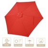 Yescom 9Ft 6 Ribs Umbrella Cover Canopy Replacement Top Patio Outdoor Market Beach Red - 3 of 4