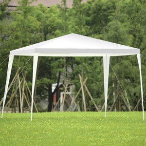 Costway 10'x10' Outdoor Heavy duty Pavilion Cater Events Outdoor Party Wedding Tent White - 1 of 4