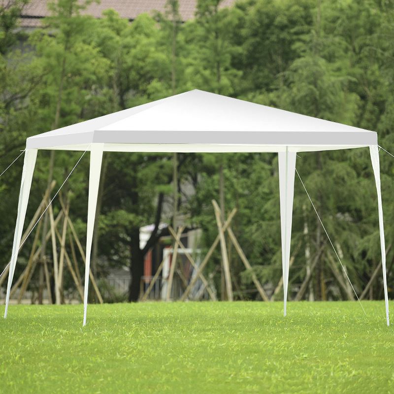 Costway 10'x10' Outdoor Heavy duty Pavilion Cater Events Outdoor Party Wedding Tent White, 1 of 9