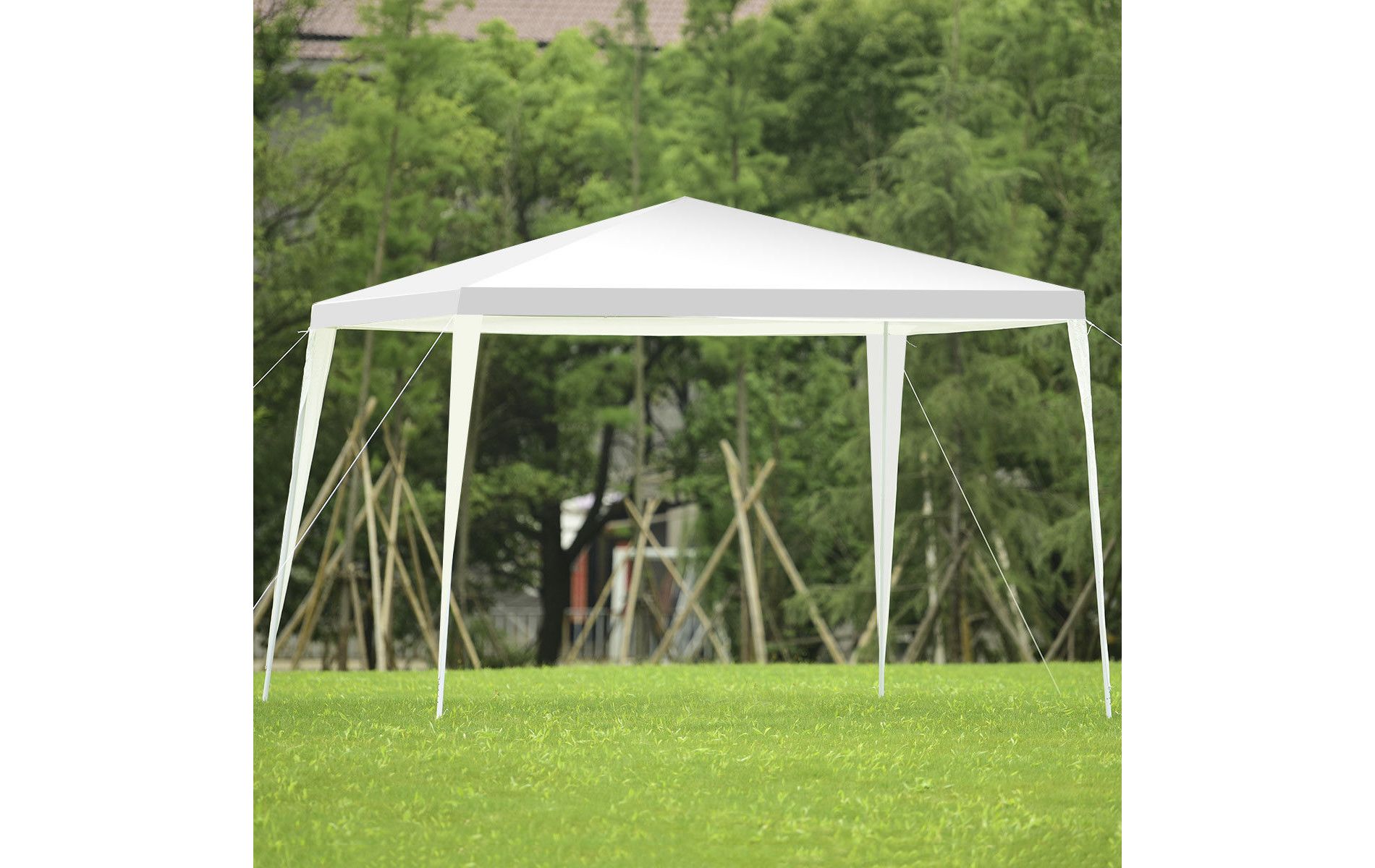 Costway 10'x10' Outdoor Heavy duty Pavilion Cater Events Outdoor Party Wedding Tent White