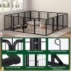Yaheetech 16 Panels Dog Playpen Panels Metal Pet Exercise Barrier Outdoor Indoor, Black - 4 of 4