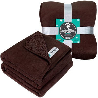 X-Large Brown Waterproof Reversible Dog Blanket