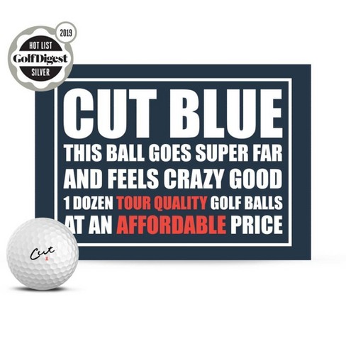 Cut Blue Golf Balls, 4 Piece Urethane (One Dozen) (Thrее Расk)