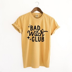 Simply Sage Market Women's Bad Witch Club Short Sleeve Garment Dyed Tee - 1 of 4