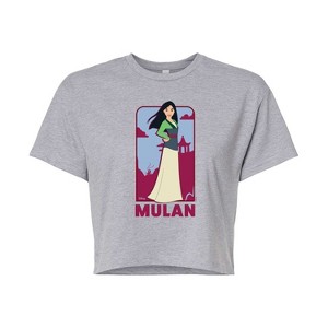 Women's - Disney Princess - Mulan Full Body Portrait Cropped Graphic T-Shirt - 1 of 4