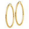 Black Bow Jewelry 2.5mm, 14k Yellow Gold Classic Round Hoop Earrings, 45mm (1 3/4 Inch) - 2 of 4
