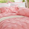 BAGOKIE 3 Pieces Floral Pinch Pleat Bed in a Bag Comforter Set for All Season - 2 of 4