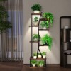 Vynxaria 8-Layer Plant Stand with Grow Lights: S-Shaped Indoor Shelf, Full-Spectrum Timed Lights for Plants & Display - 3 of 4