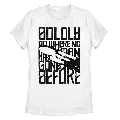 Women's Star Trek Boldly Go Enterprise Journey T-Shirt