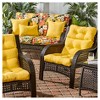 Kensington Garden 2pc 24"x22" Outdoor Seat and Back Chair Cushion Set - 3 of 4