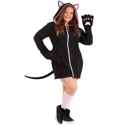 HalloweenCostumes.com Plus Size Midnight Kitty Costume for Women