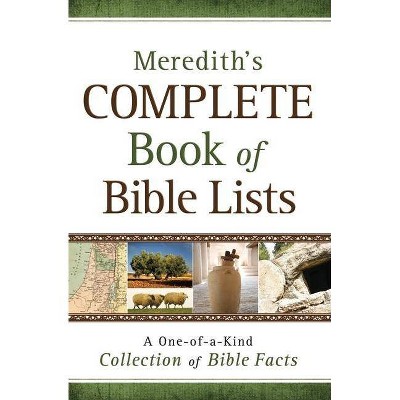 Meredith's Complete Book of Bible Lists - by  Joel L Meredith (Paperback)