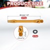 Unique Bargains 2BA Thread Aluminum Dart Shafts with Rubber Rings for Steel Tip 8 Pcs - 2 of 4